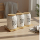 Porcelain Spice Jar Set - 3 Pcs